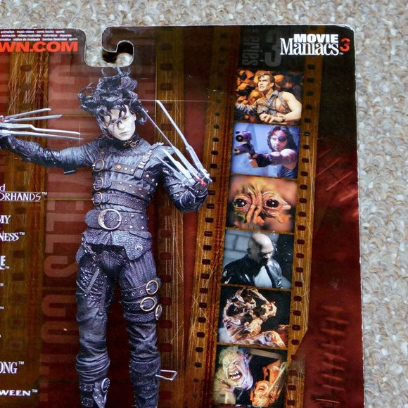 2000 McFarlane Movie Maniacs Series 3 Edward Scissorhands MOC Brand New - Picture 8 of 10